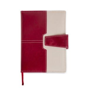 AGENDA DIÁRIA 2027 COM SUPORTE PARA CANETA - VERMELHO