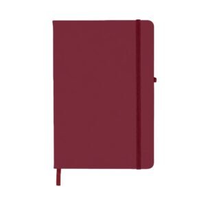 CADERNETA EMBORRACHADA COM PORTA CANETA - VERMELHO