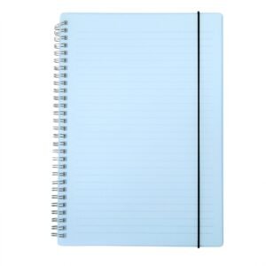 CADERNO B5 PLÁSTICO - AZUL