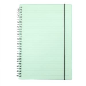 CADERNO B5 PLÁSTICO - VERDE