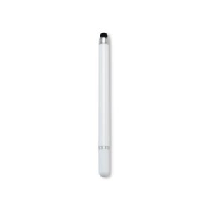 CANETA PLÁSTICA TOUCH 2 EM 1 - BRANCO