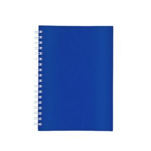CADERNO CAPA FOSCA COM PAUTA - AZUL