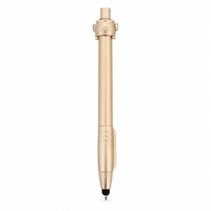 CANETA PLÁSTICA ANTIESTRESSE TOUCH - DOURADO