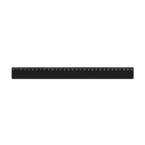 RÉGUA PLÁSTICA 30CM - PRETO